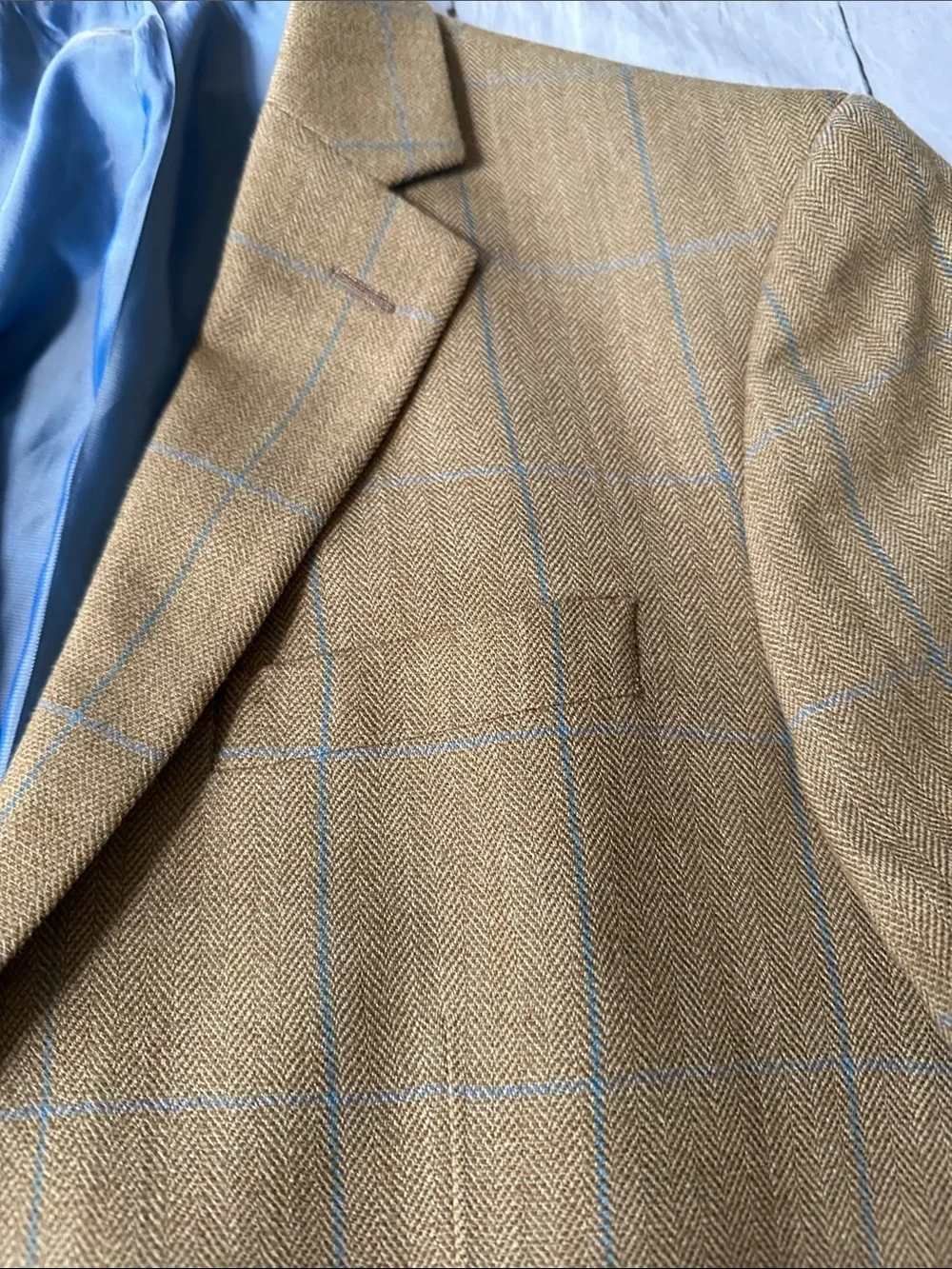 Stumper & Fielding Great Britain Tweed plaid Blazer Blend Sport Coat 40R luxury